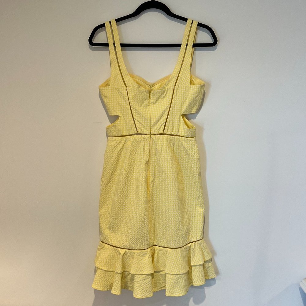 Jonathan Simkhai Yellow Ruffle Mini Dress - Picture 2 of 11